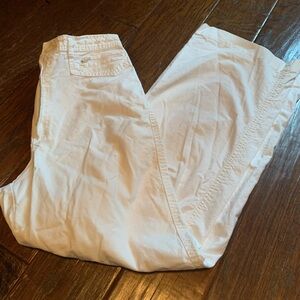 Vintage 70s White bell bottom Pants present co 11/12